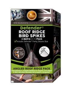 Defender&reg; 3 meter bird spikes for roof ridge incl. glue (LAST CHANCE)