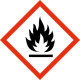 GHS sticker EXTREMELY FLAMMABLE 1 PCS. ROLL 10 X 10 cm