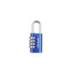 PADLOCK 28MM 4 COMBINATIONS-blue