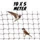 Swallow and sparrow net black 10 x 5 m