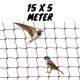 Swallow and sparrow net black 15 x 5 m
