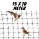 Swallow and sparrow net black 15 x 10 m