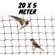 Swallow and sparrow net black 20 x 5 m