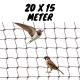 Swallow and sparrow net black 20 x 15 m