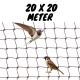 Swallow and sparrow net black 20 x 20 m