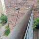 Wire fittings for balcony wooden railings - continuous