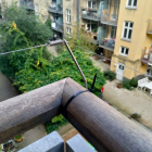 Hjørne og ende wirebeslag til altan træ-gelænder - Højre side