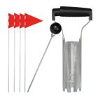 Tilbehørssæt til muldvarpefælde (sondestang, hulgraver og 4 flag)