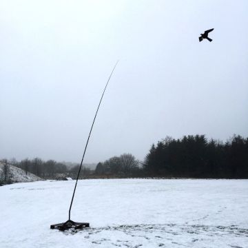 Duehøg fugleskræmmer 24m/s (inkl. 10m teleskopstang og drejefod®)