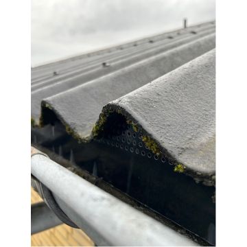 Bølgepladesikring til B6 plader sort 1020mm. 10 stk. mod Fugle, Egern, Rotter, Mus og Mår  