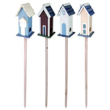 Bird feeder house on a skewer 115 cm (multiple colors)