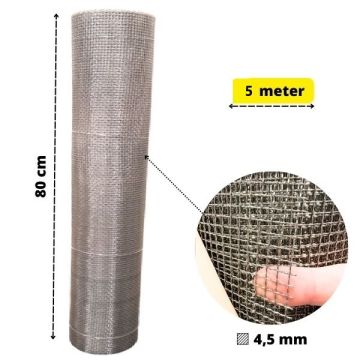 Gnaverstop-net i vævet rustfrit stål - 10 meter