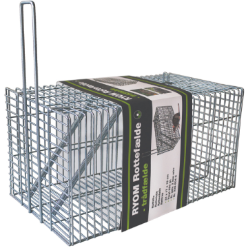 Rottefælde med håndtag 31cm. Rottebur fra RYOM til levende fangst af rotter.