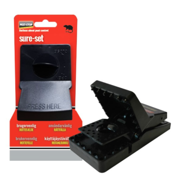 Sure-Set rottefælde fra PEST-STOP. Rottefælde i hård plast
