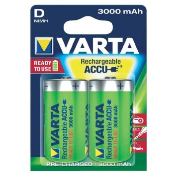 VARTA Power Accu D / R20 / Mono (2 pcs.) 3000mAh Rechargeable battery
