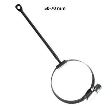 Wireholder m. spændebånd 50-70 mm