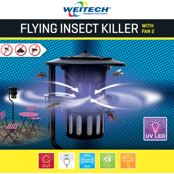 Flying insect killer with fan 2