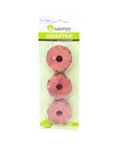 Cedertr&aelig; Ringe 6 stk. (Natural)