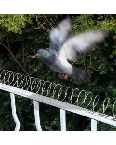 Duespiral - Inkl. 4 spiraler og 8 baser | Mod duer og andre fugle p&aring; altan