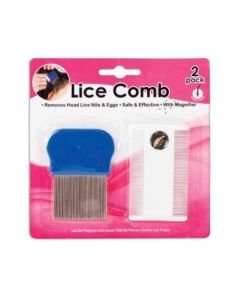 Lusekam metal/plast 2 stk. - Lice Comb